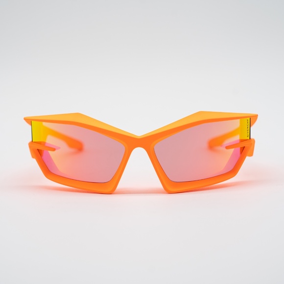 Givenchy Eyewear Giv Cut Shield Sunglasses GV40049U 43C Orange Unisex - Picture 3 of 10